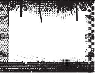 Vector Frame . Textured rectangle for image 