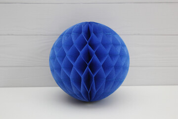 blue ball on white background