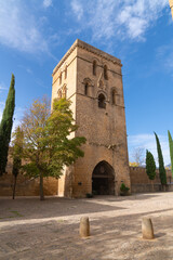Fototapeta na wymiar Laguardia Alava Rioja region Spain historic Torre Abacial building the Abbots Tower