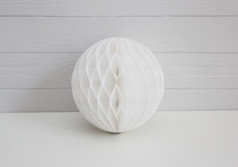 paper ball isolated on white background