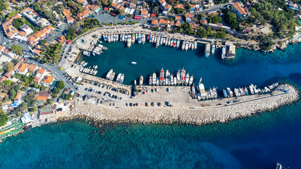 Turkey, Antalya Kas from the sky 