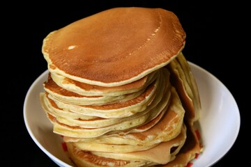 Pancakes pour le petit déjeuner.