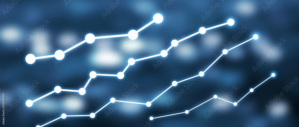 Wall mural  Financial growth graph. Business. Increase