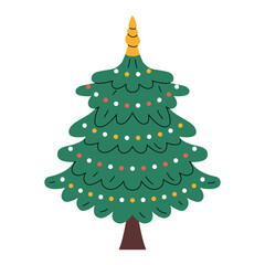 Decorated Christmas tree