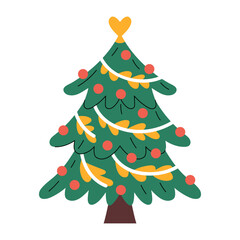 Decorated Christmas tree