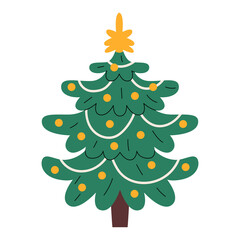 Decorated Christmas tree