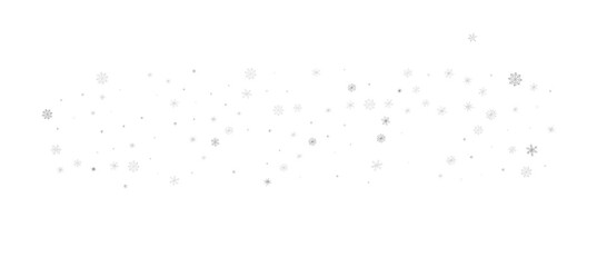 Snowflakes Falling On Snow - Winter Banner