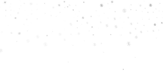 Fototapeta na wymiar Snowflakes Falling On Snow - Winter Banner