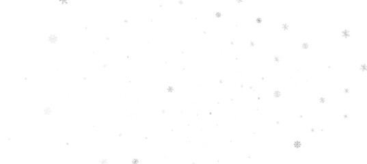 With Realistic Snowflakes Overlay On Light Silver Backdrop. Xmas Holidays