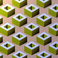 abstract seamless greenish geometric pattern