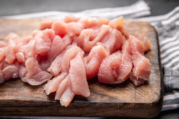 turkey fillet meat poultry fresh delicious snack healthy meal food snack diet on the table copy space food background rustic top view