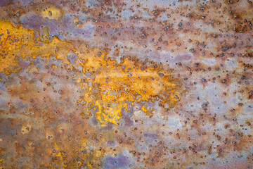 texture of an old rusty metal surface