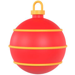 Obraz premium Christmas toy 3D icon