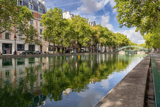 The Saint Martin Canal, Paris, France