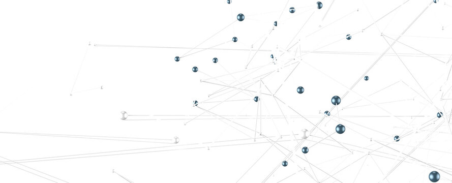 Concept Of AI Technology, Motion Of Digital Data Flow.