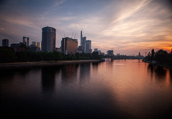 Fototapeta na wymiar Frankfurt am Main Sunrise