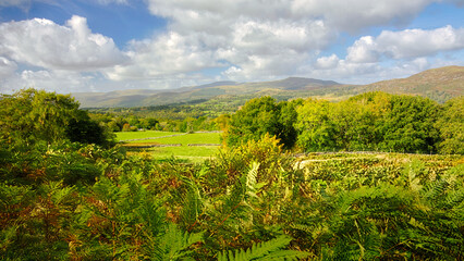 Naklejka premium The beautiful landscape of Snowdonia in Wales