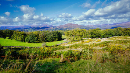 The beautiful landscape of Snowdonia in Wales