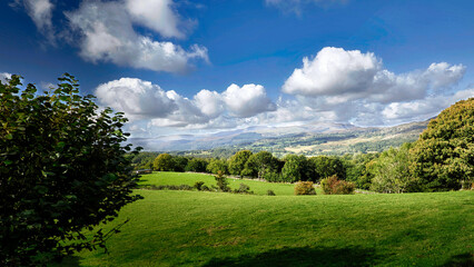 Fototapeta na wymiar The beautiful landscape of Snowdonia in Wales