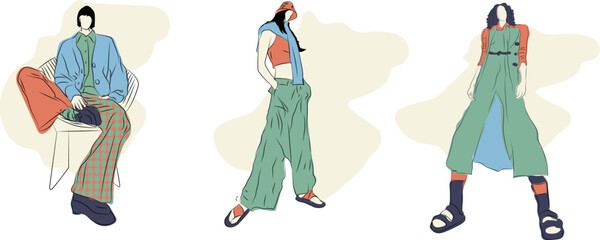 Vector fashion Illustration 