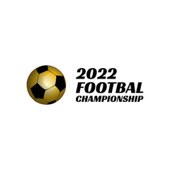 Football sport logo design. Ball illustration