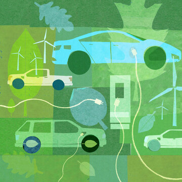 Electric cars and green energy