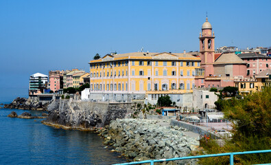 Il borgo di Nervi a Genova, Liguria, Italia.