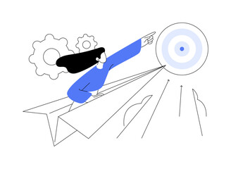 Motivation abstract concept vector illustration.