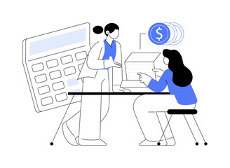 Consulting abstract concept vector illustration.