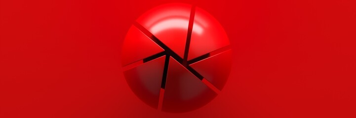 Colored spherical objects. Geometric structure. 3d rendering