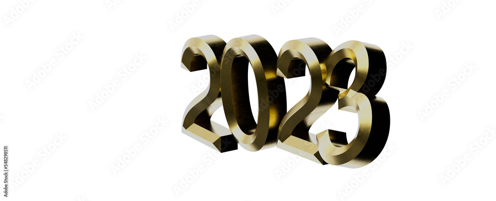 Aufkleber typography design of 2023 with welcome 2023 concept design.