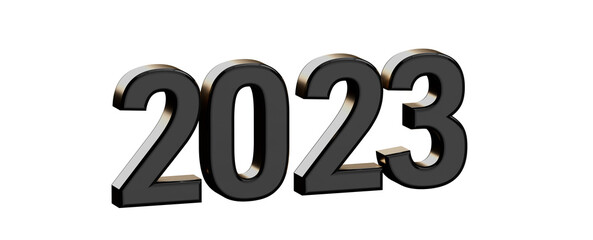 Typography design of 2023 with welcome 2023 concept design.