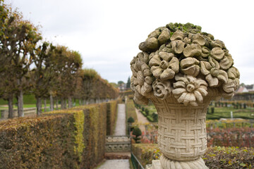 Fototapeta na wymiar stone vase in garden