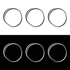 Circle vector logo template design . icon logo . silhouette logo .