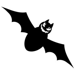 Bat with scary face