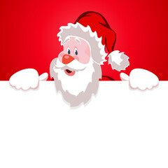 vector christmas illustration of santa claus