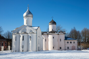 The ancient churches of Procopius the Great Martyr and Myrrh-bearing Women on Yaroslav's Courtyard....