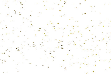 Gold confetti background isolated 3d rendering. - obrazy, fototapety, plakaty