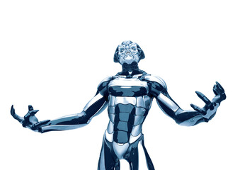 alien warrior looking up