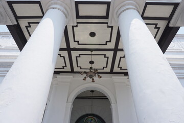 Obraz premium Semarang, Indonesia-Nov 9, 2019: European-style architectural atmosphere in the old city of Semarang.