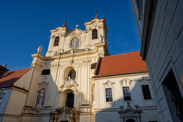 Benedictine monastery and the church of St. Peter and Paul in Rajhrad., Czech Republic.