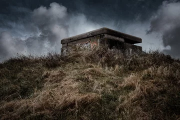 Fototapeten Bunker near IJmuiden, Noord-Holland province, The Netherlands © Holland-PhotostockNL