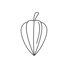 Fresh carambola icon. Outline fresh carambola icon for web design