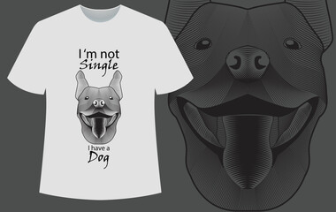 t-shirt design dog