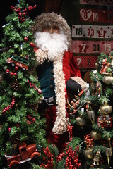 Santa with Christmas Trees