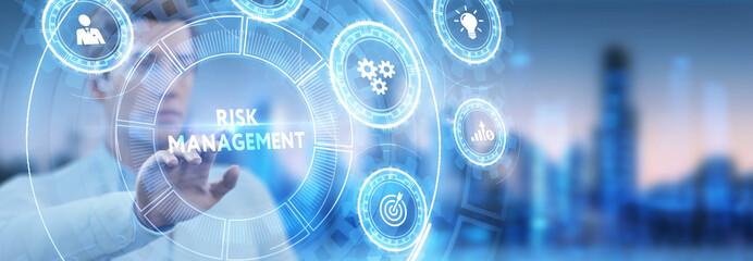 Risk Management and Assessment for Business Investment Concept. Business, Technology, Internet and network concept.