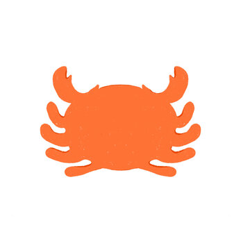 recommend clip art: Crab, marine life hand drawn