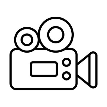 Video Camera Icon Logo Design Vector Template Illustration Sign And Symbol Pixels Perfect