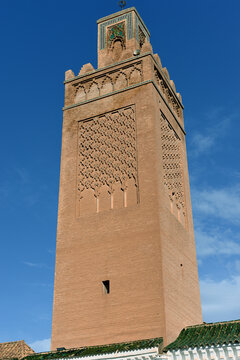 THE CITY OF TLEMCEN IN ALGERIA WITH THE GREAT MOSQUE AND THE RUINS OF MANSOURAH MINARET