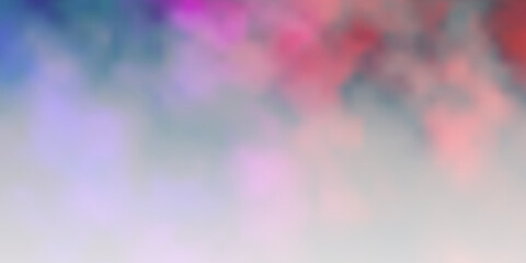 Dark Pink, Yellow vector background with clouds.